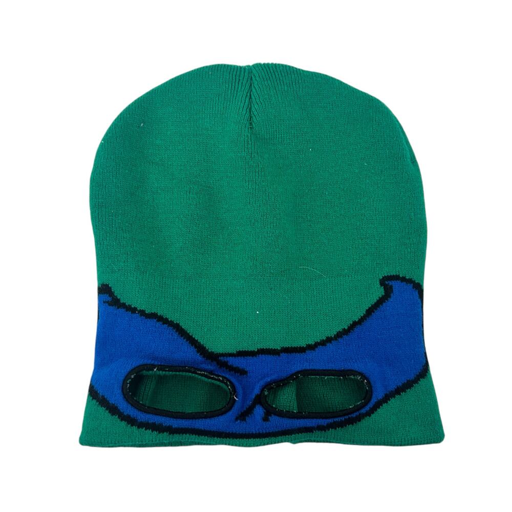 Nickelodeon Ninja Turtles Blue Leonardo Beanie Hat Sz L/XL 8+ Kids